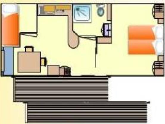 Babord Mobilheim Aventurier / behindertengerecht + 1 fahrzeug + TV