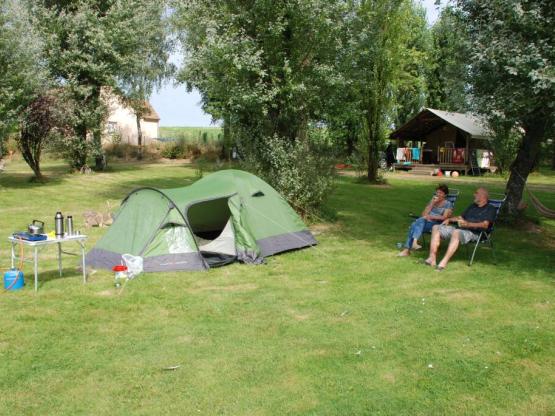 Standplaats tent zonder elektriciteit