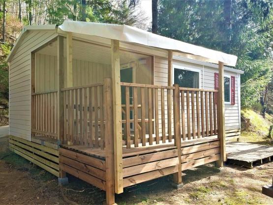Mobil-home SIANNE de 29 m² (2 habitacions) amb terrassa integrada