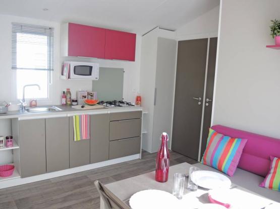 Mobil home überdachte Terrasse 2 Zimmer 23 m²