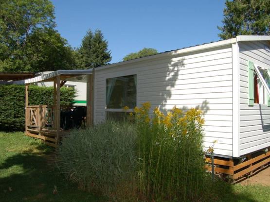 Mobilheim Loggia 27m² / 2 Zimmer - Überdachte Terrasse