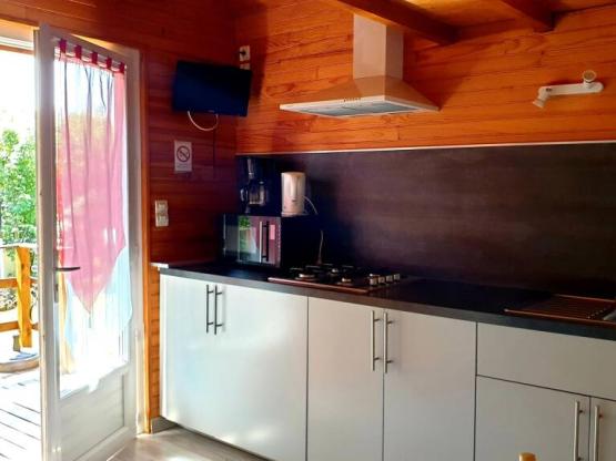 Chalet Tradition 4 personnes confort 21m² (1 Zimmer + Mezzanine + Terrasse)