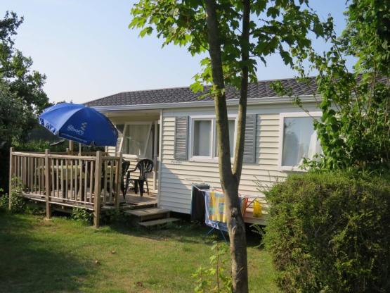 Mobilheim CONFORT - 25m² - 2 Zimmer + halbbedeckte Terrasse