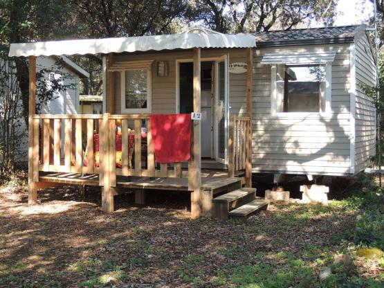 Mobilheim Confort TWIN  19m² (1 Zimmer - Terrasse 12m²) + TV + CLIM