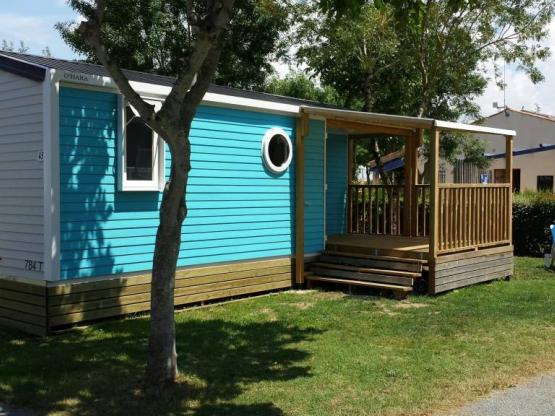 Mobilhome  EVASION: 2 Schlafzimmer, 27.5m²,HolzTerrasse, climatisation.