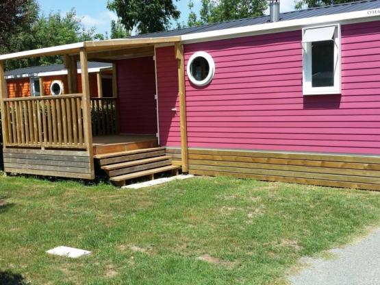 Mobilheim EVASION 2 Schlafzimmer 27.5m², 5 pers., terrasse couverte. Klimaanlage