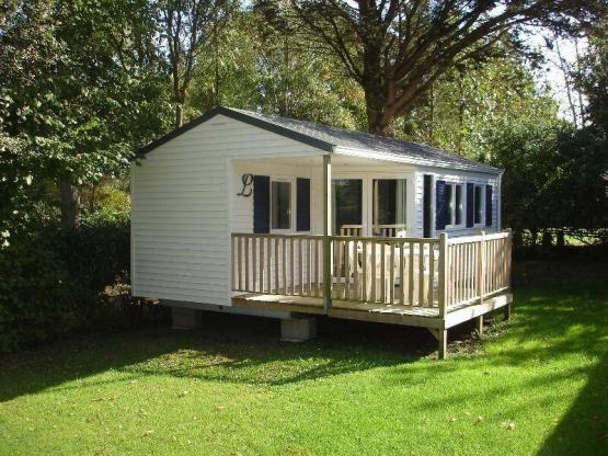 Stacaravan"STANDAARD" 2 slaapkamers - Terras