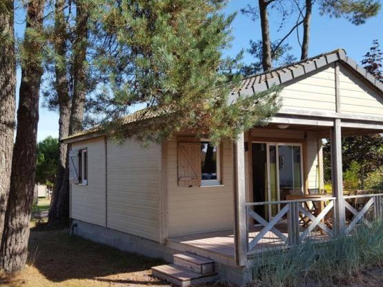 Chalet confort PREMIUM 28 m² (2 Kamers - 1 badkamer) + overdekt terras