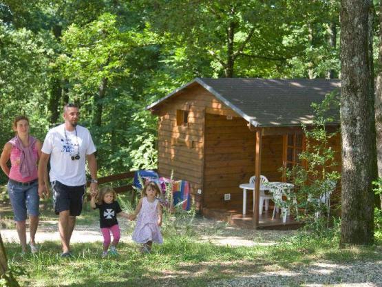 Chalet Cabane trappeur CONFORT 35m² - 2 Zimmer + überdachte terrasse