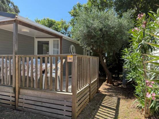 Mobilheim OLIVIER Confort 29m² (2 Zimmer) - Terrasse 9 m² + TV