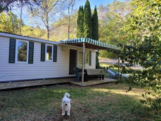 Mobilhome Panorama 29.7m² / 3 Zimmer - überdachte Terrasse