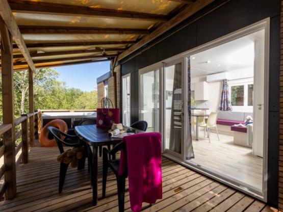 Mobil-Home Premium 2 Schlafzimmer - Klimaanlage+ SPA