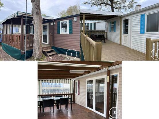 Mobilheim  Eco 28m² (2 Zimmer) + Halbüberdachte Terrasse