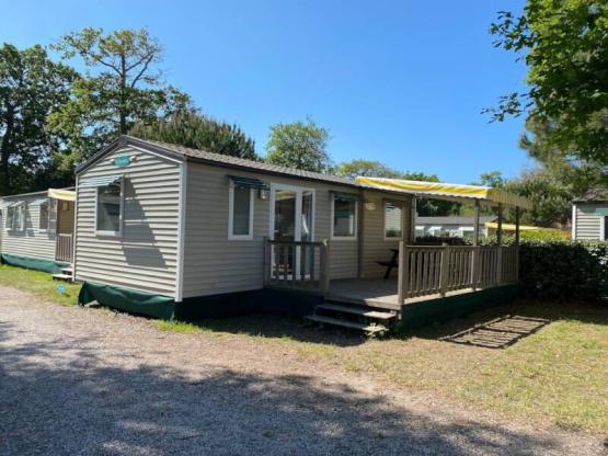 Mobilheim  Confort 34m² (3 Zimmer) + Halbüberdachte Terrasse