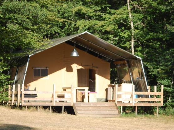 Safari-Zelt 65M² mit Toilet und Badewanne