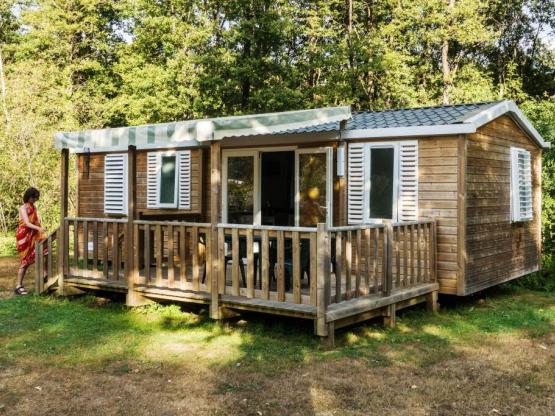 Mobilhome 32m² wc-terras-douche-Klimatisierung