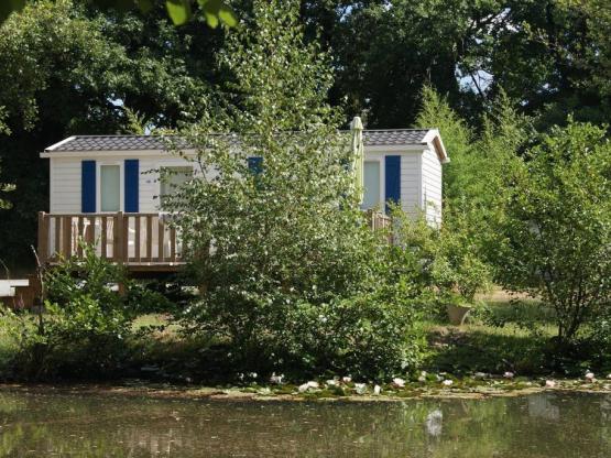 Mobilheim Am Teich Komfort 29m² (2 Zimmer) Terrasse - côté étang