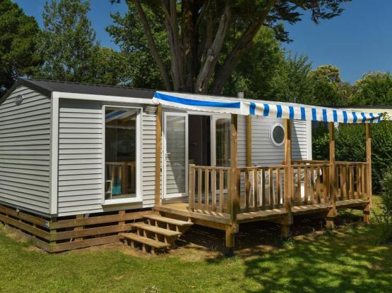 Mobilheim Perceval Standard 29m² (2 Zimmer) + überdachte terrasse + TV