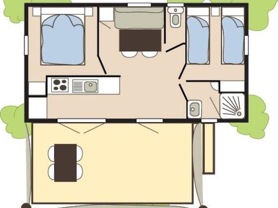 Cottage Languedoc 2 Zimmer **