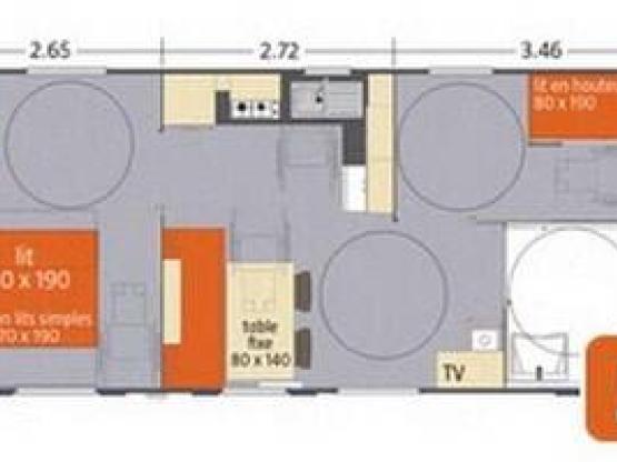Mobilheim "PMR" 2 Zimmer / behindertengerechtes
