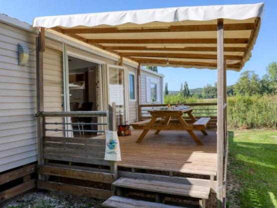 Mobilheim Privilège 3 Zimmer - 2 Badezimmer - überdachte Terrasse