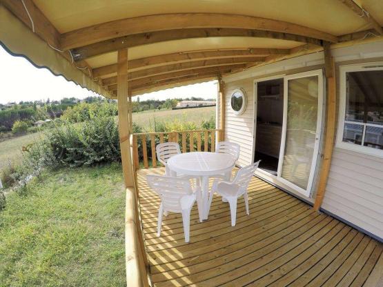 Mobilheim 1 Zimmer (18 m²) + terrasse + Clim + TV