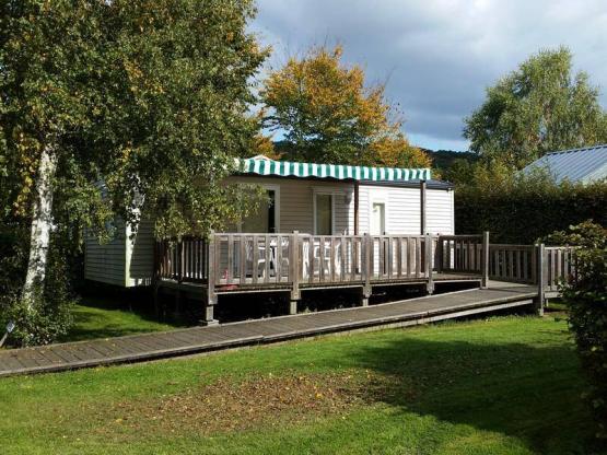 Mobilheim Confort 20m² - 1 Schlafzimmer - halbüberdachte Terrasse