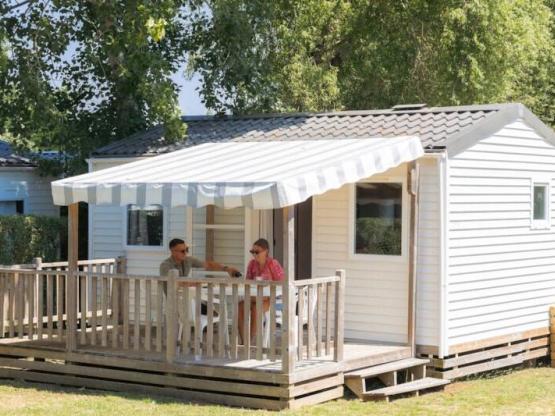 Mobilheim 18.6m² (1 Zimmer) + terrasse + TV