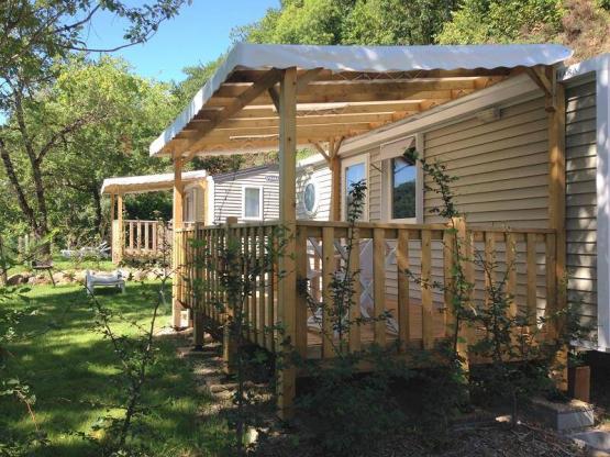 Mobilheim Confort+ 27m² (2 zimmer) + überdachte Terrasse 12 m²