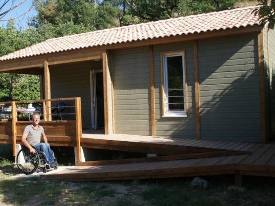 Chalet 35m² CONFORT+ 2 Zimmer - überdachte Terrasse (behindertengerechtes)