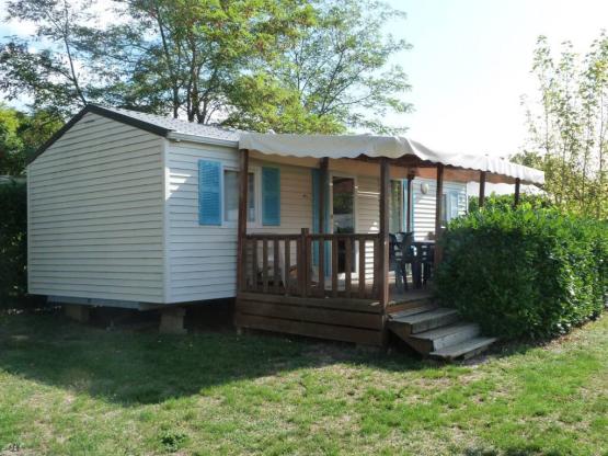 Mobilheim 3 Zimmer + überdachte Terrasse 14m²