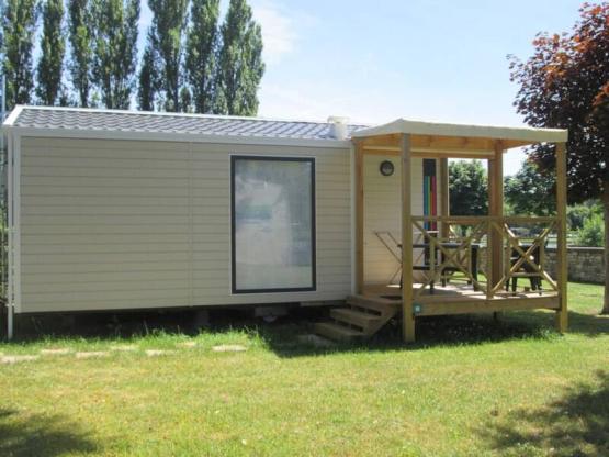 Mobilheim Malaga Duo Compact 23m² + überdachte Terrasse