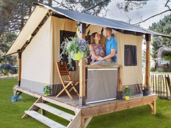 Lodge Zelt BALEARES ** 1 Zimmer / ohne sanitäre Anlagen (ohne wasser - ohne kochen)