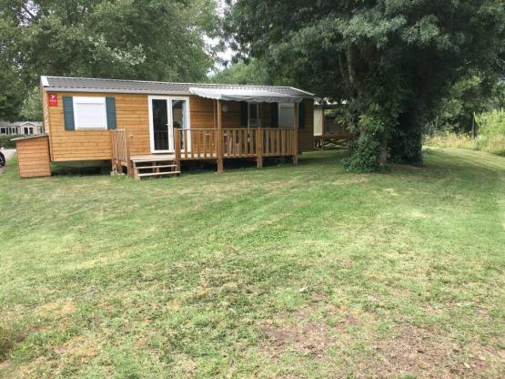 Mobilheim Premium 4 Zimmer 40m² + Halbüberdachte Terrasse + TV