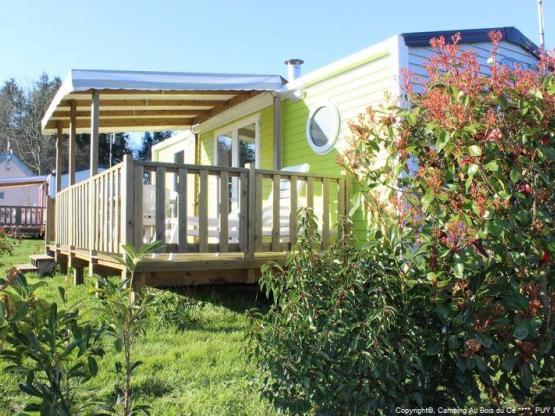 ERABLE. Mobil Home 4 pers. 29.20 m², TV+ half covered terrace