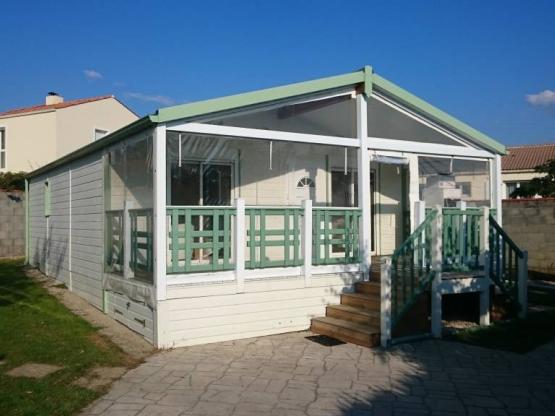 Hütte Prestige 3 Zimmer 58m² mit überdachter und geschlossener Terrasse