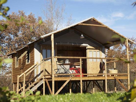 Die Lodge Hütte 27m² - 2 Zimmer + Terrasse 12m²