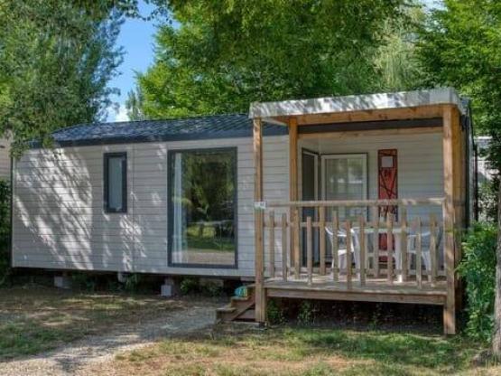 Mobilheim Malaga 27m² - 2 Zimmer - überdachte Terrasse 8m² - TV