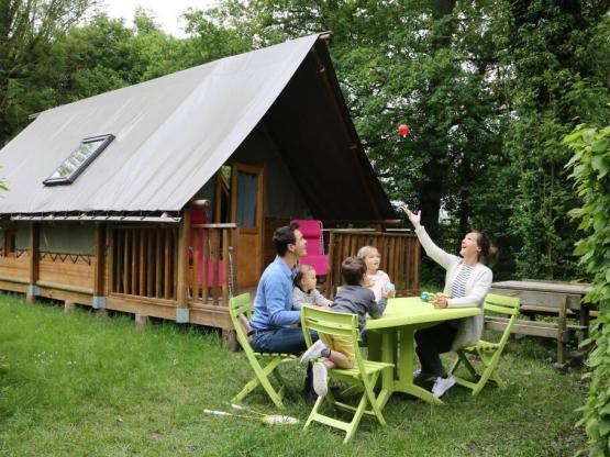 Zelt Lodge Leinwand und Holz Lodge