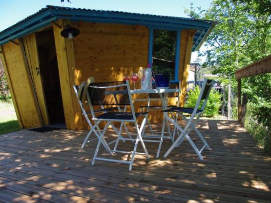 Cabin Robinson 15m² - 1 Zimmer -  Badezimmer + terrasse 14m²