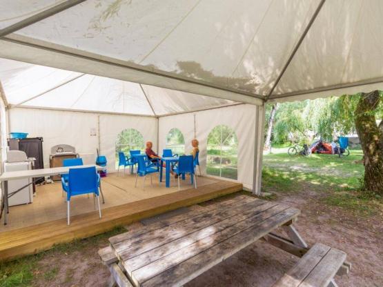 Pitch Trekking Package by foot or by bike with tent .space reserved for hikers by bike, motorbike or on foot