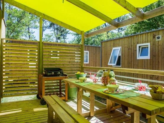 Mobilheim Privilège 2 schlafzimmern mit Terrasse