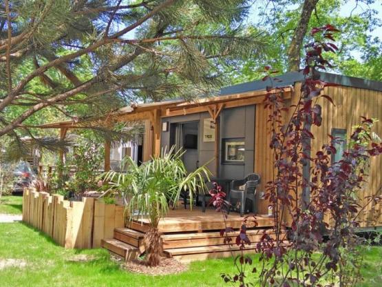 Mobilheim TAOS 2 zimmer - 35m² - halbüberdachte Terrasse von 27 m²