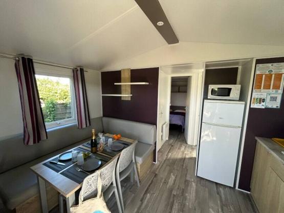 Mobilheim PREMIUM 2 Zimmer + überdachte Terrasse