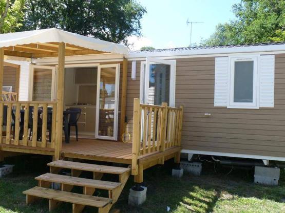 Mobilhome RIVIERRA  3 Zimmer 24M2 + überdachte Terrasse