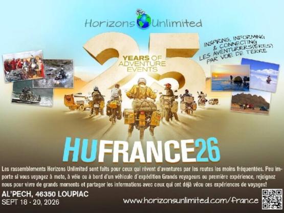 Package Tent / Campervan / 4X4 Special Week end 18 -21 September 2025 Horizons Unlimited