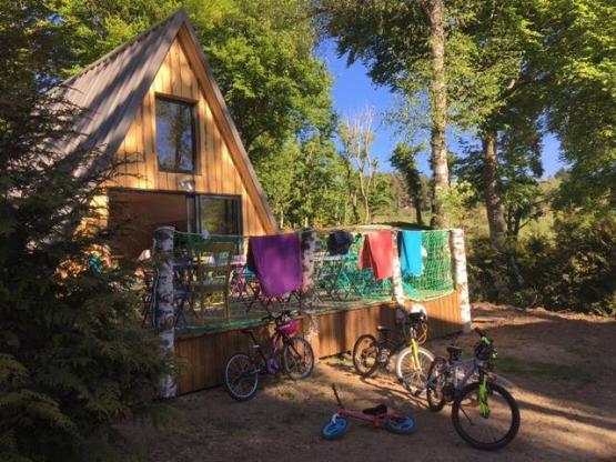 Hütte Triangle Premium  34m² (2 Zimmer) + große Terrasse