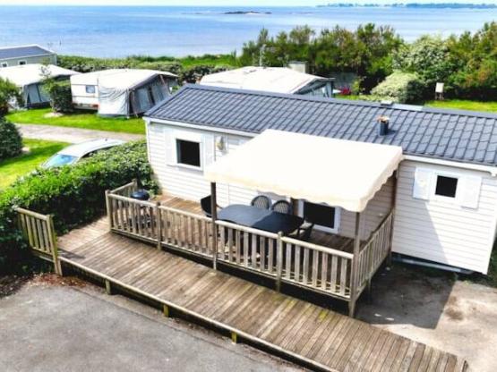 Mobil-home N°57 34m² ausgestattet für Behindertes + errasse Meersicht