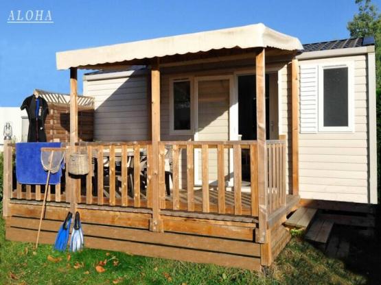 Mobilheim ALOHA 24.20m² - 2 Zimmer + überdachte Terrasse