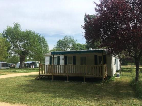 Mobilheim (3 Zimmer) + überdachte terrasse